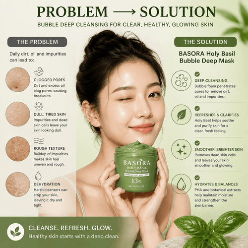 Holy Basil Bubble Deep Mask